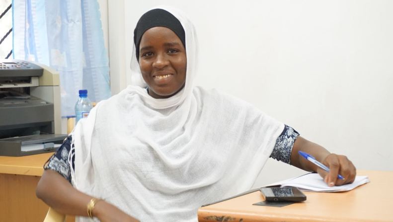 Khadidja, nutritionist i Seeds of Peace Africa