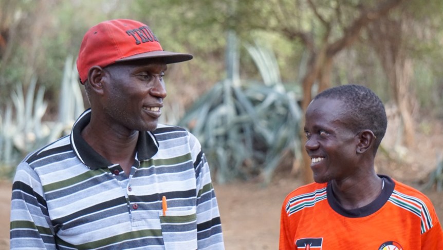 Elimlim med sin lärare Daniel